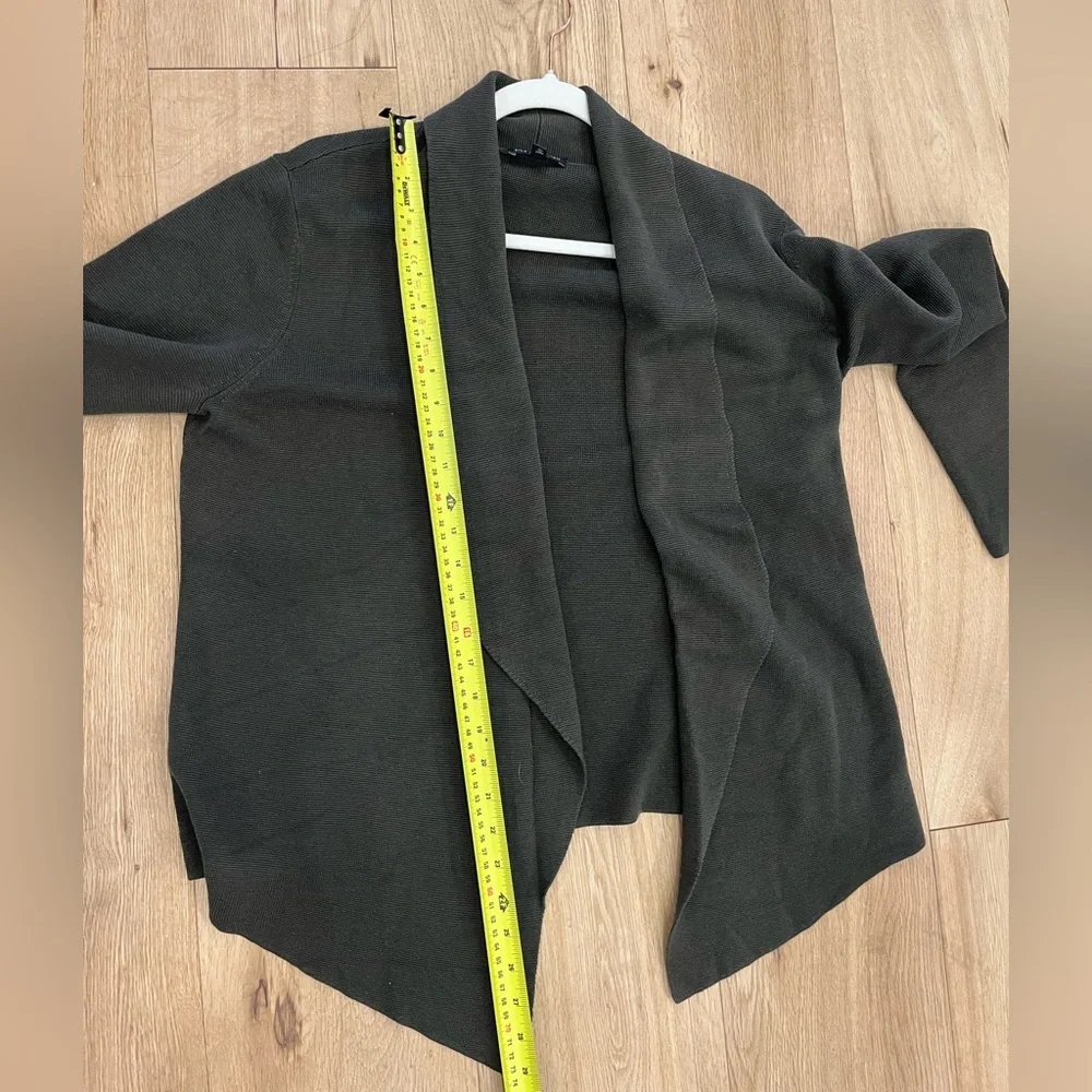 Eileen Fisher dark Green Open-Front Cardigan Size Medium - Picture 9 of 11
